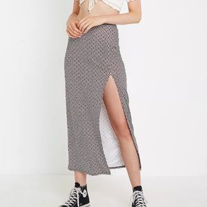 UO Snyder Side-slit Slip Skirt